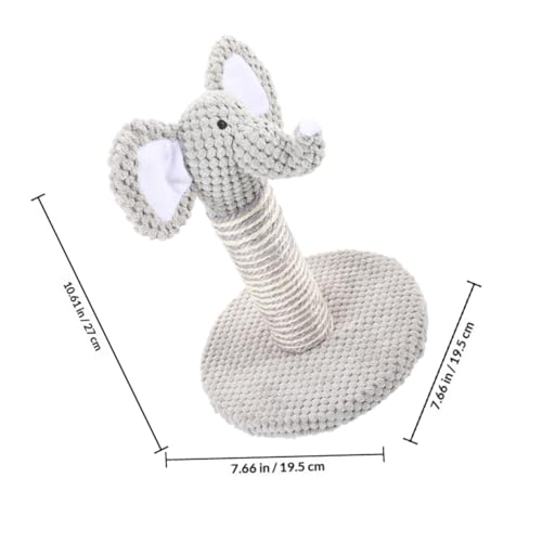 Set 2 postes rascadores para gatos POPETPOP diseño elefante y cebra miniatura 2