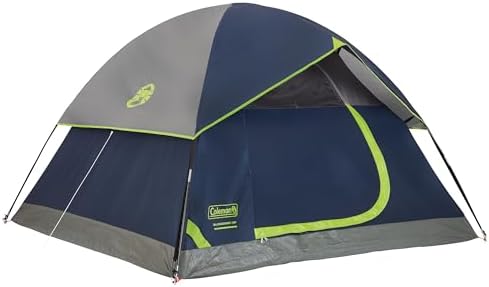Coleman Sundome Camping Tent with Rainfly, 2/3/4/6 Person Tent Sets Up in 10 Mins, Weatherproof Shelter for Camping, Festivals, Backyard, Sleepovers, & More 1