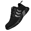 Lichtgewicht Werkschoenen met Stalen Neus，Werkschoenen mit Staal neus Lichtgewicht Unisex Werkveiligheidsschoenen…