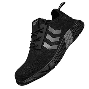 Lichtgewicht Werkschoenen met Stalen Neus，Werkschoenen mit Staal neus Lichtgewicht Unisex Werkveiligheidsschoenen…