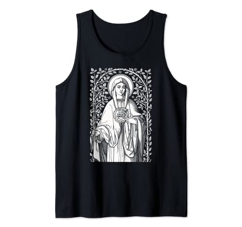 Vintage Virgin Mary Immaculate Heart Catholic Tank Top