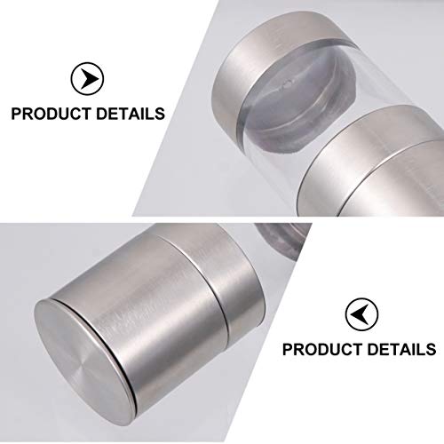 Hemoton Moedor de Sal E Pimenta de Aço Inoxidável Agitador de Temperos Garrafa Manual Moinho de Sal