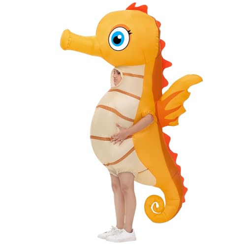 Spinosaurus Costume d'hippocampe gonflable pour enfants - Costume gonflable d'animaux marins