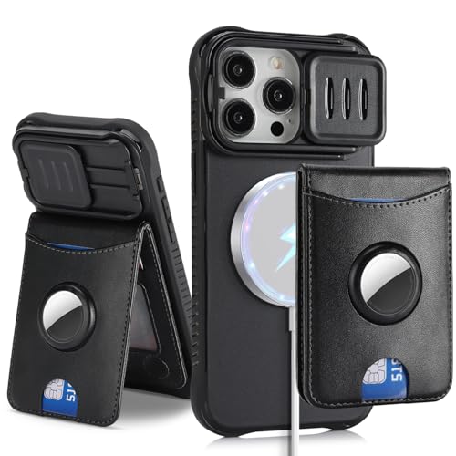 Cavor �Ή�iphone15 Pro Max�P�[�X�蒠�^iphone15 Pro Max���z�^�J�o�[5���J�[�h���[�yMagSafe�Ή��z���C�����X�[�d�@�\�@�\���E�B���h�E�f�U�C�� AirTag��p�X���b�g���� Apple�����l�b�g���[�N�Ή��A�C�t�H��1