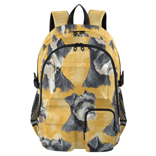 Mochila escolar de Schnauzer Miniatura ideal para excursiones y clases