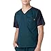 Carhartt Men's Color Block Utility Scrub Top, Caribbean, Large