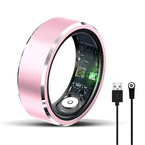 ZmingTek Smart Ring - Ultimate Gesture-Controlled Fitness Tracker with Health Monitoring & No APP Subscription (Pink)