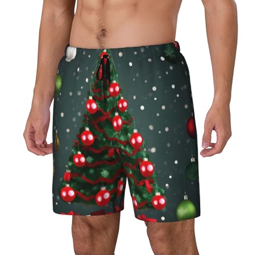 Ropa de playa para hombre ligera con motivos navideños de fiesta 2