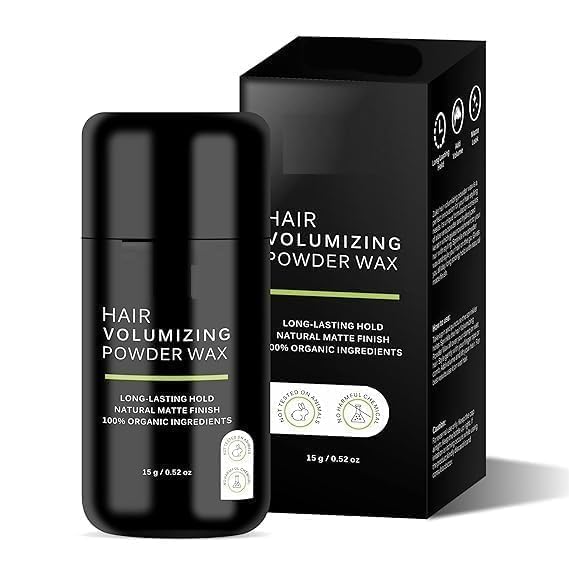 MZ Hair Volumizing Powder Wax - (15g) - 24 Hrs Strong Hold - Natural Matte Finish - 100% Organic Ingredients - Perfect Hair Styling Powder
