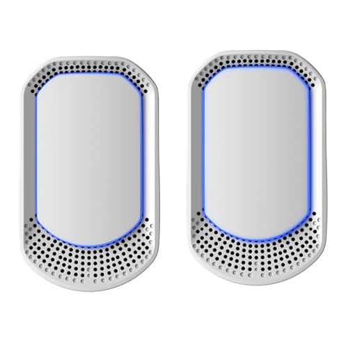 PTYcrazy Plug In Air Purifier for Bedroom Home Negative Ion Air Ioniser Portable Mini Ionic Air Freshener for Quiet Odour Eliminator for Smokers Pets Toilet Dust Smoke 2 Pack