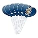 GRAPHICS & MORE U.S. Coast Guard Academy Official Bears Logo Heart Love Cupcake Picks Toppers Decoration Set of 6