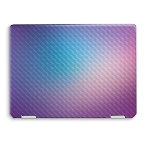 Image of MightySkins Carbon Fiber Skin Compatible with HP Spectre x360 14 inch (2022) Full Wrap Kit - Royal Haze | Protective, Durable Textured Carbon Fiber Finish | Easy to Apply | Made in The USA