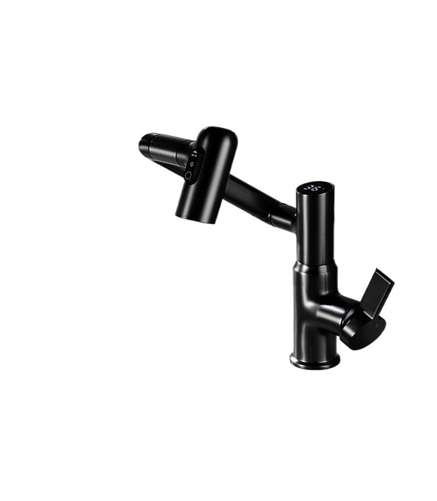 Gqnblvhzupdm Tap -Black Kitchen Faucets, Kitchen Faucet Smart Digital Display Rocker Bathroom Sink, Washbasin Tap Motorhome And Scrape Wash(Tap -Black)