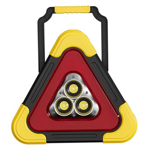 Llamarada de carretera LED triangular con carga solar y 5 modos de luz