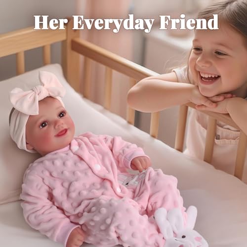 Muñeca Reborn Baby Dolls Sunny de 17 pulgadas realista miniatura 6