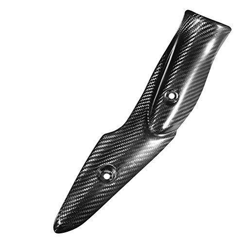 DEWIN Z900 Carbon Auspuffblende, Motorrad Hitzeschild Motorrad Auspuffanlage Carbon Hitzeschild Schalldämpferabdeckung Passend for Z900 17-19