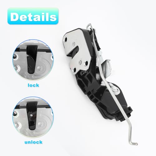 Image of X AUTOHAUX Replacement Front Right Passenger Side Power Door Lock Actuator Motor for Kia Sportage 2005-2010 Door Latch Actuator Assembly Replace No.813211F010 /813211F020 Black
