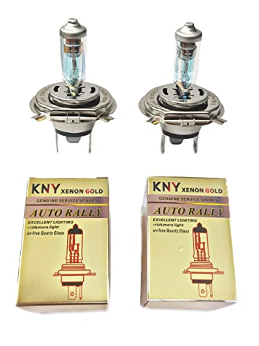 Image of KNY K-470 Xenon Gold Auto Rally H4 Car Headlight Bulb 12v (130 /110W) P43T Headlight Car Xenon (12V, 130 /110W) | Yellow | Set of 2