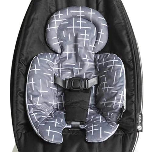 Image of 4moms RockaRoo and MamaRoo Infant Insert, Machine Washable, Soft, Plush Fabric, Reversible Design, Dark Grey