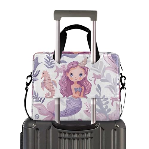 Maletín para portátil con diseño de sirena y caballito de mar miniatura 3