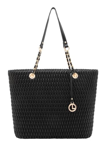Sac shopper Roxanne L.Credi noir : l'accessoire chic pour femme