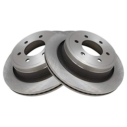 Image of TRQ Rear Brake Pad, Caliper, & Rotor Kit Ceramic Compatible with 2012-2016 Ford F-150