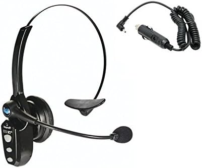 VXi BlueParrott B250XT+ 95% Noise Cancelling Headset Bundle with AC Power Supply and Car Charger PLUS MobileSpec Replacement Car Charger (12V)