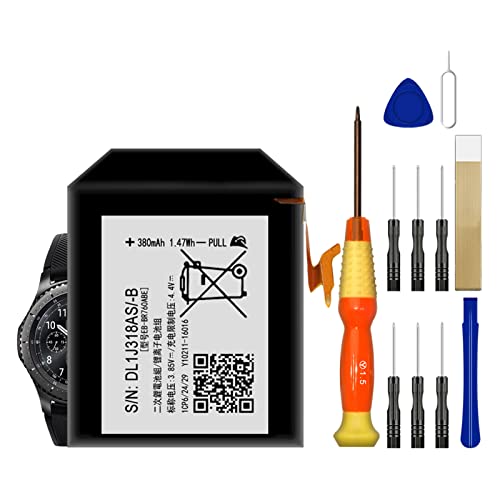 DDONG for Samsung Galaxy Gear S3 Frontier/Classic Replacement Battery EB-BR760ABE SM-R760 SM-R770 BR760 R765 with Repair Tool Kits DDONG for Samsung Galaxy Gear S3 Frontier/Classic Replacement Battery EB-BR760ABE SM-R760 SM-R770 BR760 R765 with Repair Tool Kits