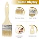 32 Stück Pinselset Malerbedarf Streichen, 2, 1.5, 1 und 0.5 Zoll Malerpinsel Set, Hölzerne Flachpinsel Set Professionelle Lackpinsel Für Lacke zum Malen von Wand, Decke, Möbel