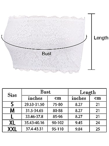 BOAO Women's Bandeau Strapless, Unlined