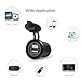 Rydonair Aluminum 4.2A Dual USB Charger Socket Power Outlet 2.1A & 2.1A for 12V/24V Marine, Boat, Car, Golf Cart, RV,UTV, ATV, etc (Non Illuminated)