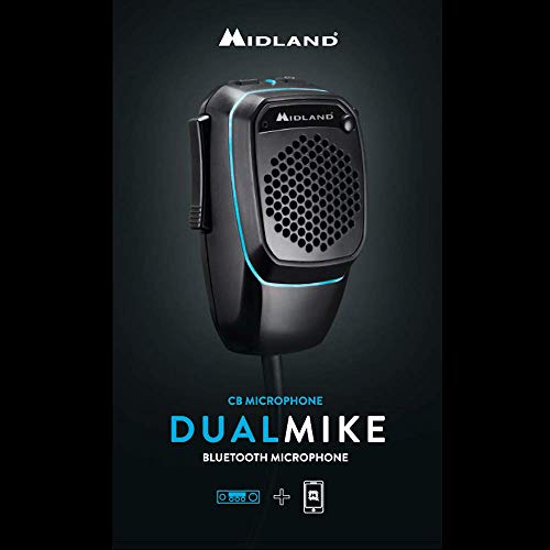 Midland Dual Mike slimme microfoon met 4pins Bluetoothcode C1283.01 met APP CB Talk