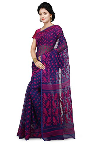Image of WoodenTant Women's Cotton Silk Saree Without Blouse Piece
