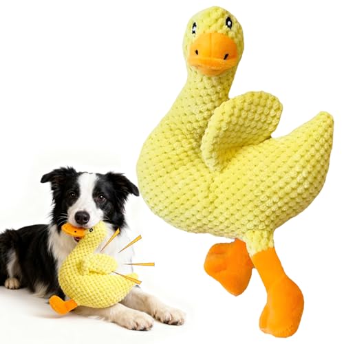 Juguete para perros de pato, 20 x 30 cm, antiestrés, para perros, juguete interactivo, juguete antiestrés, juguete indestructible, tamaño mediano y pequeño