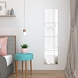 Ampiamente applicabile: Gli specchi adesivi da parete possono essere applicati su qualsiasi superficie liscia, come vetro, pareti, porte, finestre e sono adatti anche per molte occasioni, come parete TV, ufficio, corridoio, camera da letto, portico.I nostri specchi adesivi soddisfano le tue esigenze di utilizzo.