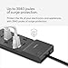 Belkin Power Strip Surge Protector with 8 Outlets, 6 ft Long Flat Plug Heavy Duty Extension Cord + Overload Protection for Home, Office, Travel, Compuer Desktop & Phone Charging Brick (3,550 Joules)