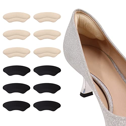 Fersenpolster, 12 PCS Fersenschutz für Schuhe, Fersenpolster für zu Große Schuhe,Ferseneinlagen,Verhindert Fersenabrieb und Fersenrutsche - Unisex Cover