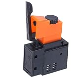 1Pcs AC 220V/6A FA2/61BEK Adjustable Speed Switch Plastic Metal For Electric Drill Power Tool Trigger Switches Black/Orange