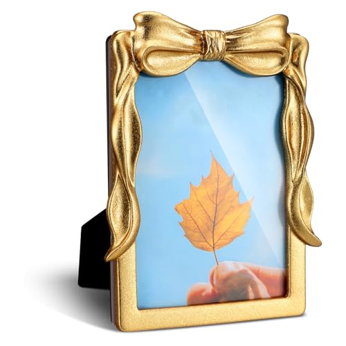 Geelin Bow Picture Frame Vintage Antique Baroque Style Resin Rectangle Oval Retro...