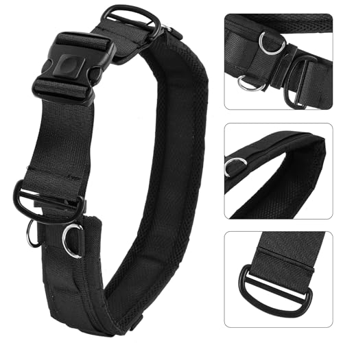 Cinturón para cámara de nailon ajustable negro transpirable con conectores expandibles 7