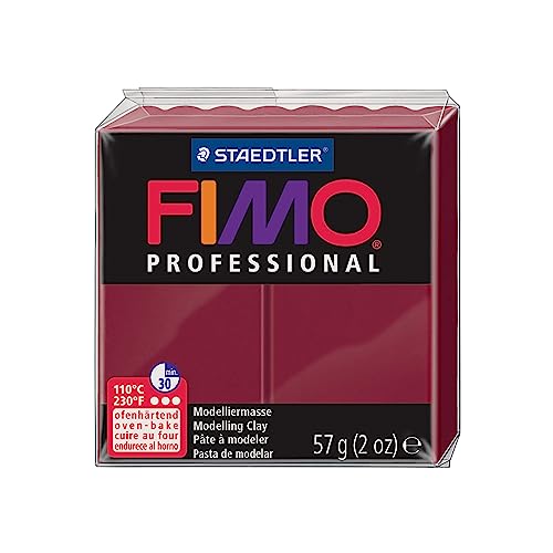 STAEDTLER Fimo Professional Soft Polymer Clay 2oz-Bordeaux
