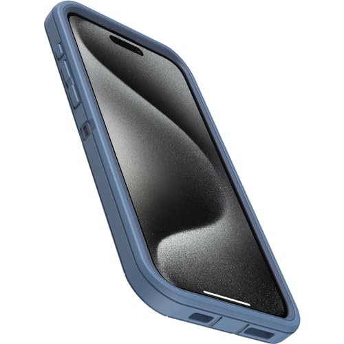 OtterBox Schutzhülle für iPhone 15 Pro Max (nur) Defender Series – Babyblaue Jeans (blau), Bildschirmlos, robust und langlebig… – Ansicht 3