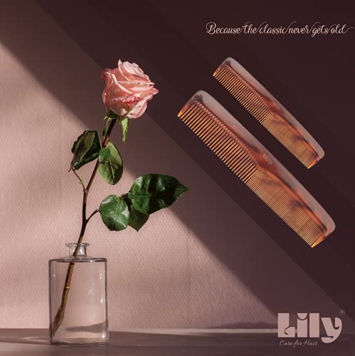 Image of Lily Stylish kangi Hair Combs for Women, Pack of 2 Cherry