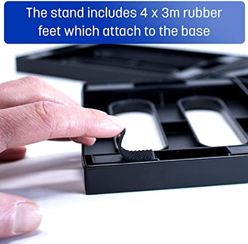 Universal Game Storage Tower  Stores 36 Game or Blu-Ray Disks  Game Holder Rack for PS4, PS5, Xbox One, Xbox Series X/S, Nintendo Switch Games and Blu-Ray Discs (White)