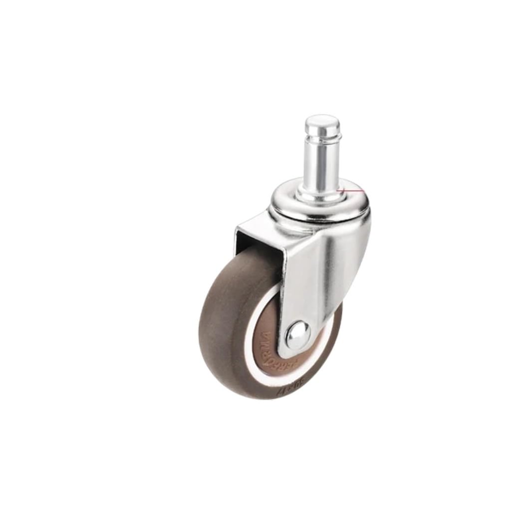 MXXDMOPD Silent Office Chair Computer Swivel Pulley Wheel Hub Rubber Caster(2-Inch-Circlip style)
