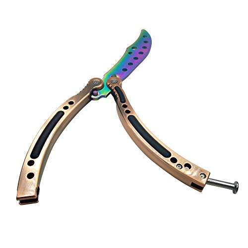 Mini Boutique Stainless Steel Practice Knife Blunt Practice Dull Pocket Knife Dull Blade No Edge Tool #TOP1