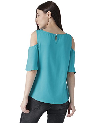 Image of MsFQ Women's Plain Regular fit Top (FTSF401796-Teal-M Teal M)
