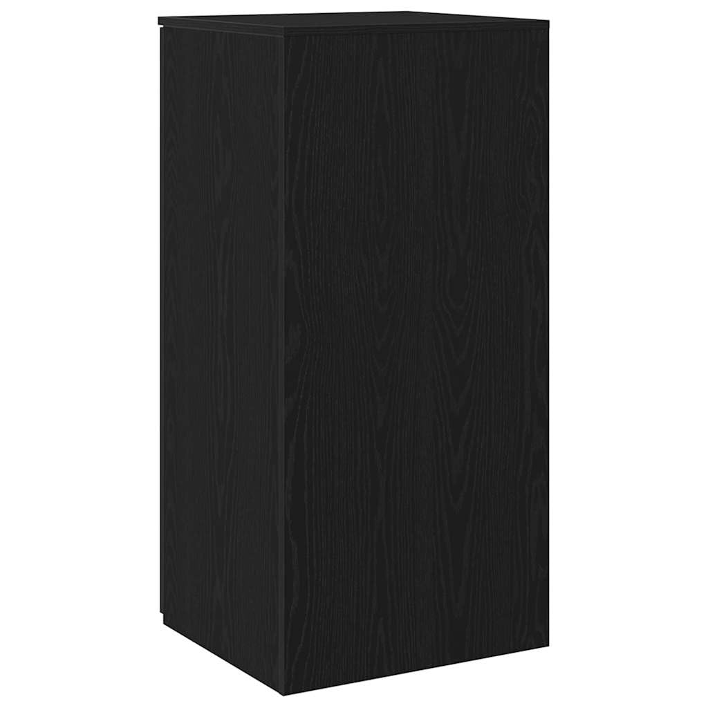 vidaXL Mobiletto portaoggetti Nero 50x45x103,5 cm in Legno ingegnerizzato