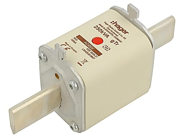 NH Fusible NH2 GTR Hager LNH20361 cartouche de rechange 361A 400V 250 kVA