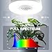 Barrina Orbgrow OG09 Puck Grow Light, 5000K 18W(2 x 9W, 270 Watt Equiv), Full Spectrum Plant Light for Indoor Plants, Magnetic & Linkable with Timer, 5 Levels Dimmable for Plant Shelf, 2 Packs